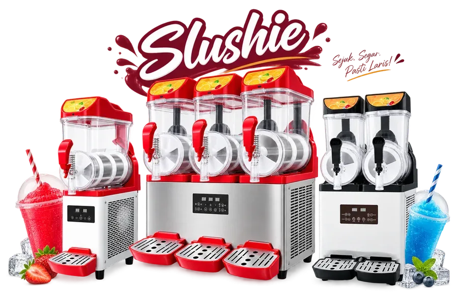 Mesin Slushie KKX Series (1, 2, 3 Tangki)